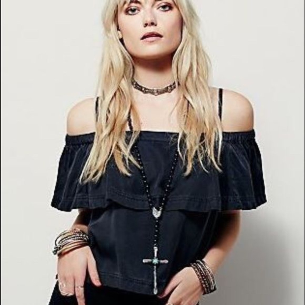 Free People Off the Shoulder top NWT Anthropologie